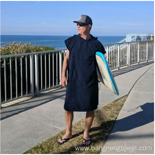 Custom Logo Embroidery Beach Poncho Towel